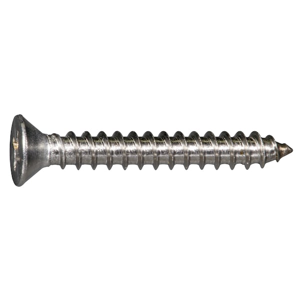 Midwest Fastener Sheet Metal Screw, #8 x 1-1/4 in, 316 Stainless Steel Flat Head Phillips Drive, 20 PK 932306 - main